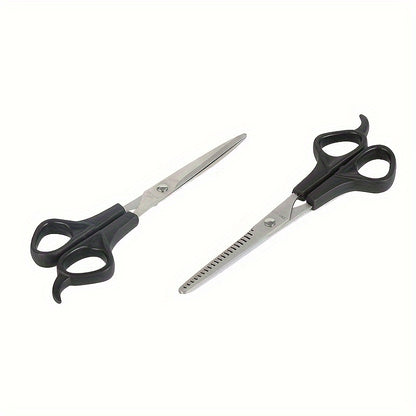 1pc Professional Hair Cutting Scissors - Thinning Shears For Barbers And Salons - Durable And Sharp For Precise Cuts