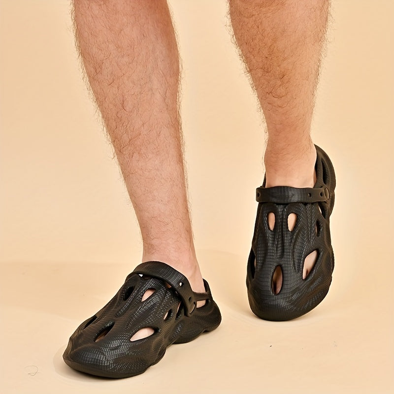 Men's Lightweight EVA Foam Clogs - Anti-Slip Quick Dry Slides for Beach, Pool & Outdoor