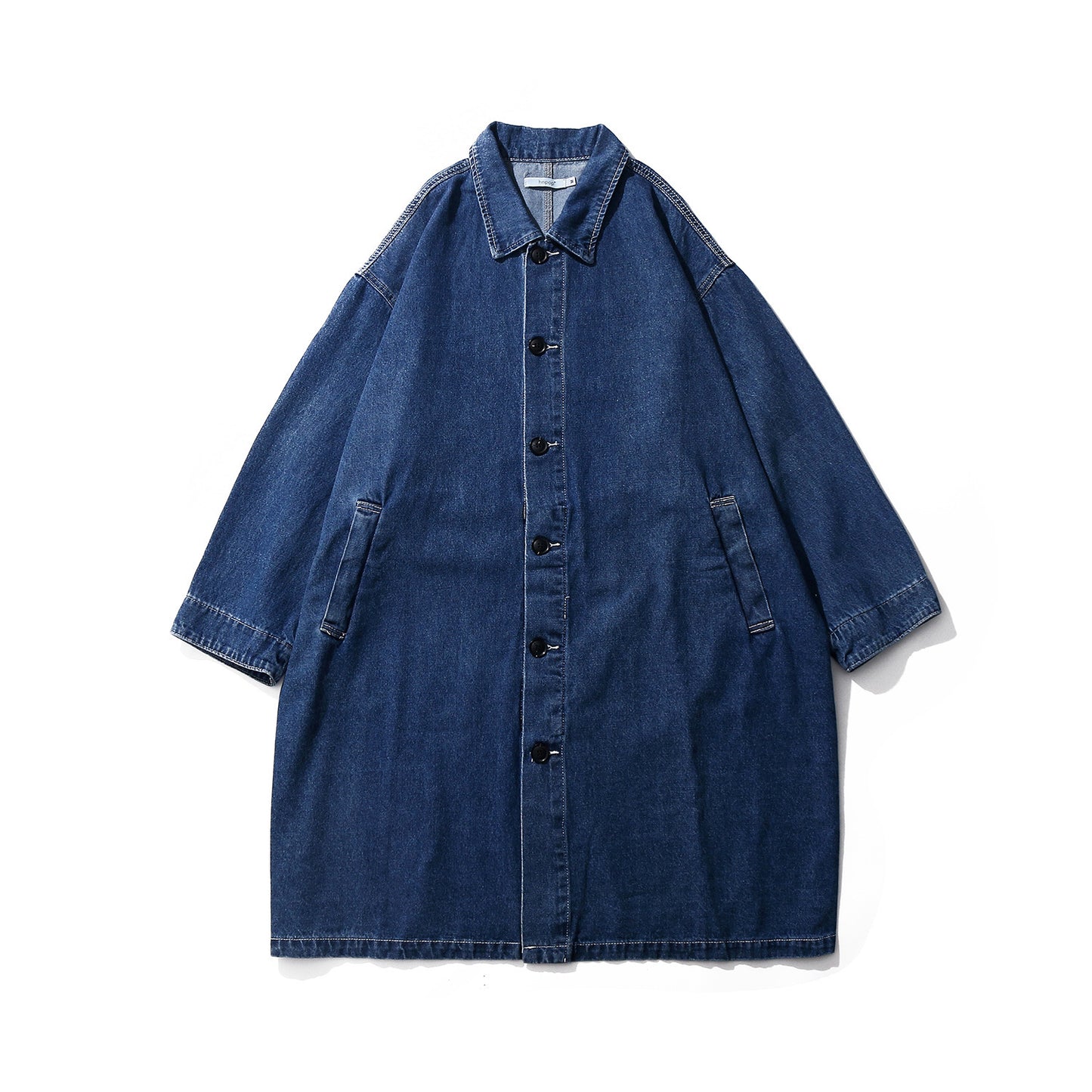 Denim Trench Coat Korean Style Wear Temperament Mid-length