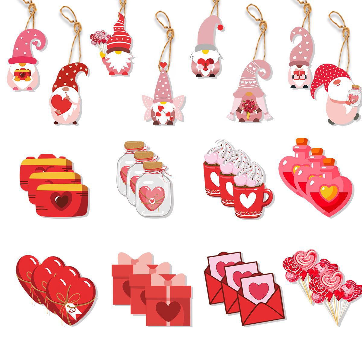 Valentine's Day Theme Cartoon Cute Love Gift Gift Pendant Party Decoration