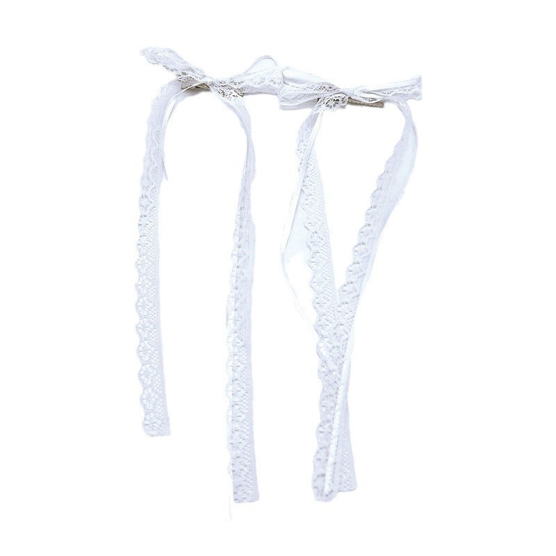 Ultra-fairy Lace Bow Ribbon Hair Clip