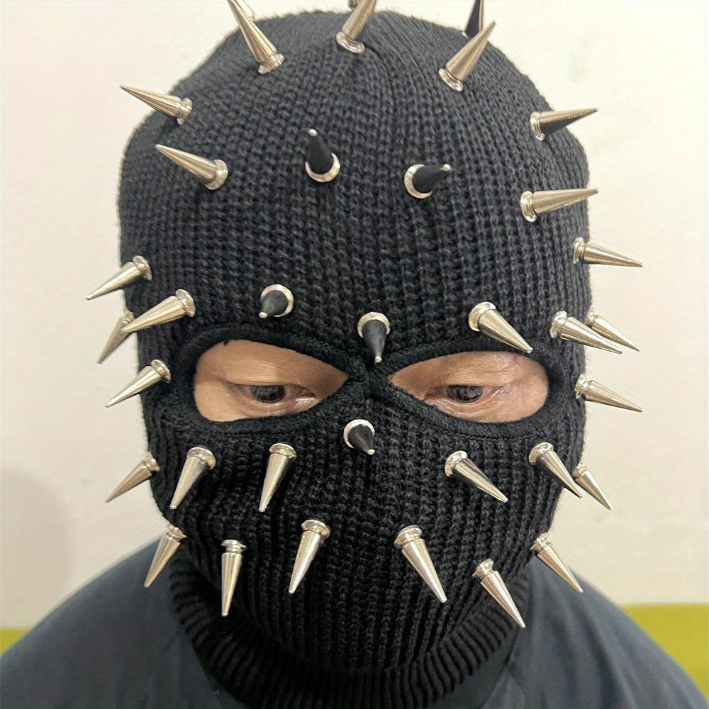 Premium Punk Balaclava Ski Mask - 3-Hole Knitted Face Cover for Winter Street Style