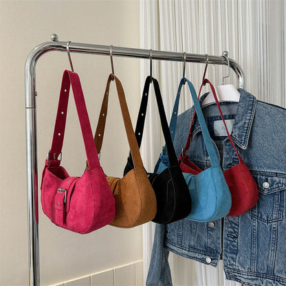 Fashion Trendy Textured One-shoulder Handbag