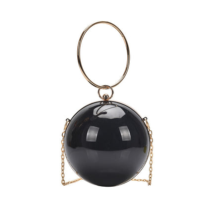 Women's Acrylic Small Round Bag