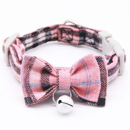 Cat Bell Collar Butterfly Bow Tie Pet Outing Optional Hand Holding Rope