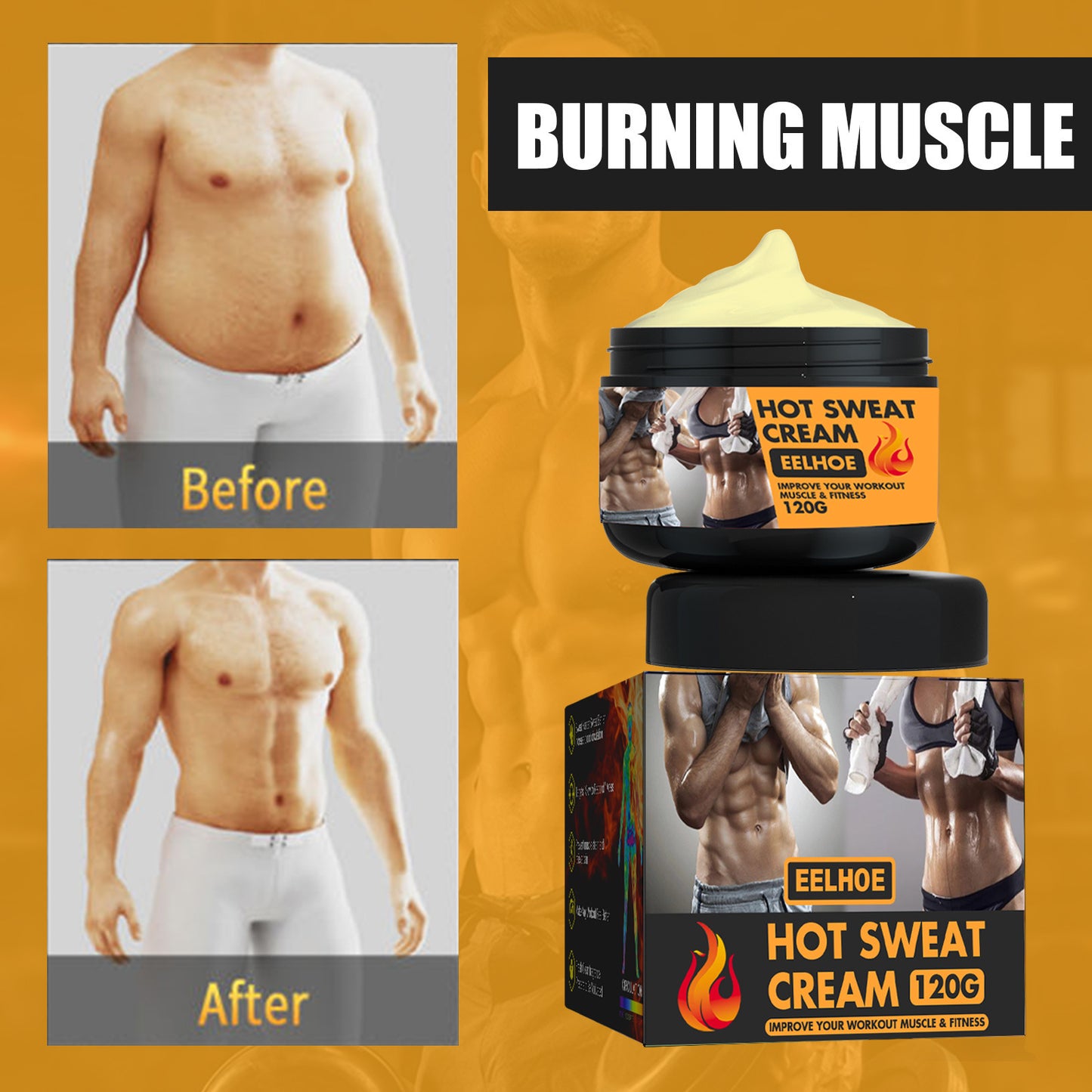 Body Shaping Abdominal Muscle Cream Firm Abs Fitness Shaping