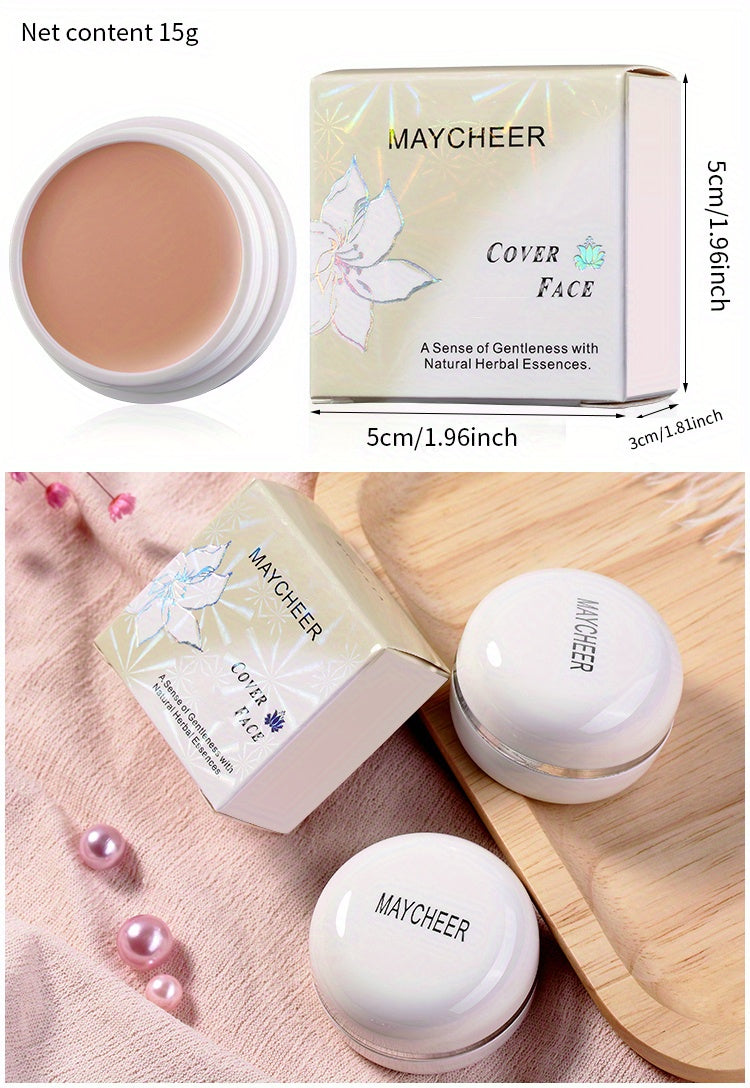 2-Tone High Coverage Concealer - Waterproof Long Wear Foundation for Dark Circles, Acne & Blemishes with Plant Squalane