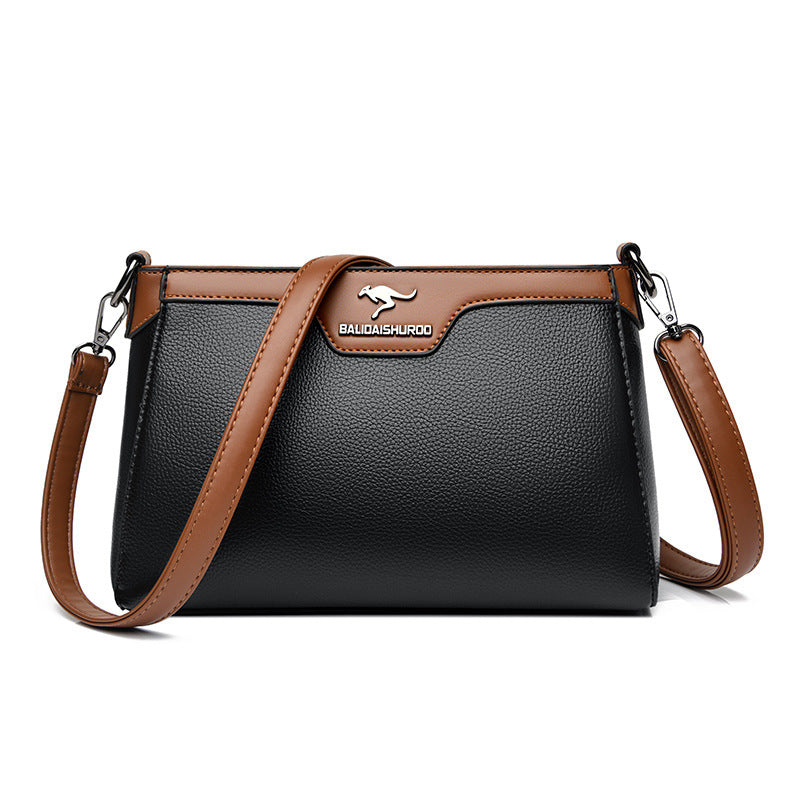 One Shoulder Soft Leather Small Square Stitching Women's Cross-body Bag - Premium Designer Style