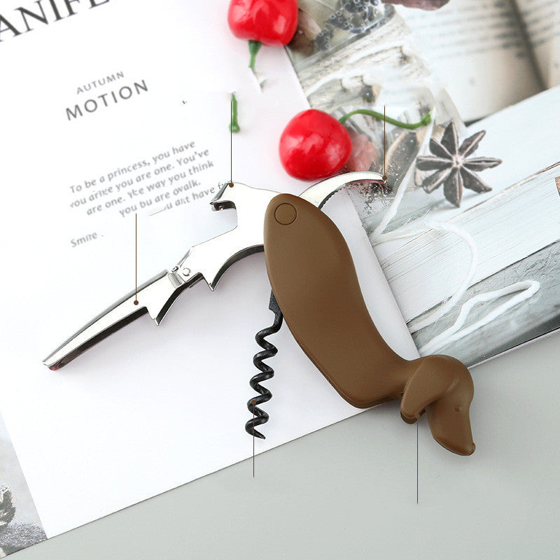 Multifunctional Portable Wine Opener Creative Hippocampus Knife