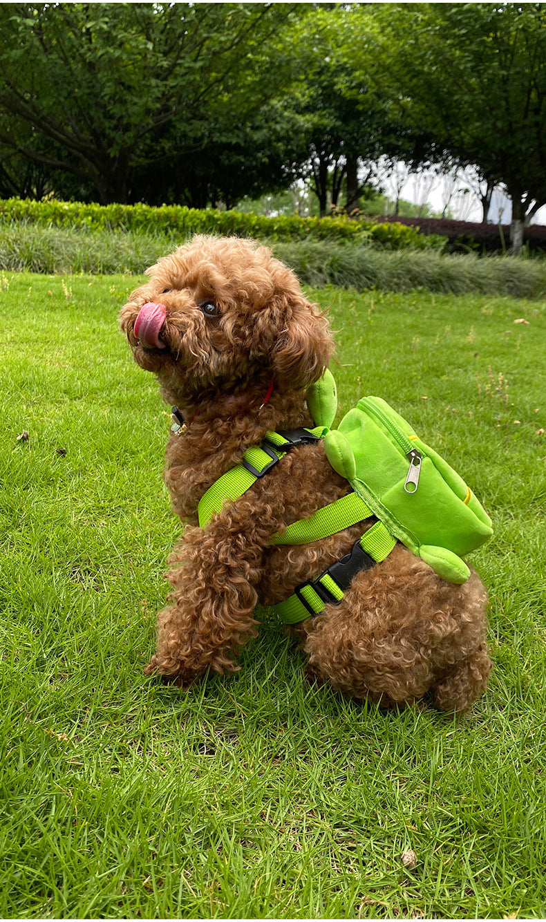 Cartoon Outing Snacks Breathable And Portable Large Capacity Pet Backpack