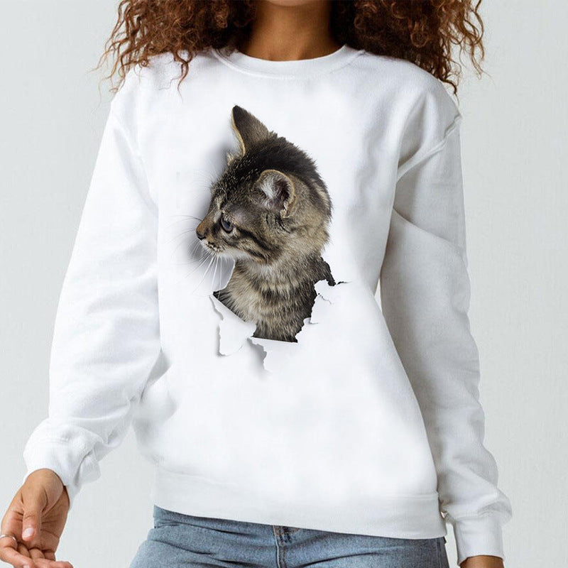 Autumn New Children's Casual Round Neck Pullover Wool Blend