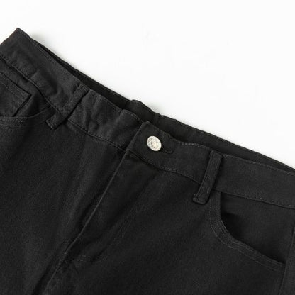 Stretch Denim Slim-fit High-waist Retro Cropped Cigarette Pants