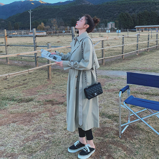 New Style Windbreaker Women's Mid-length