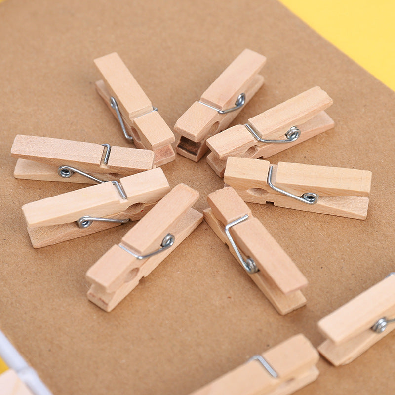 Mini Photo Photo Wooden Clip