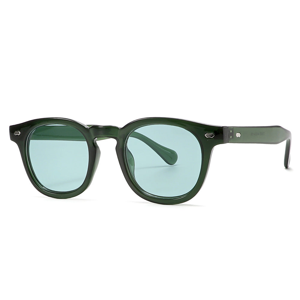 New Simple Sunglasses Round Rim Sunglasses