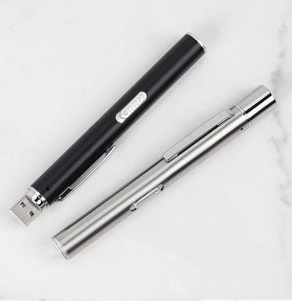 White Yellow Light Dual Light Source Oral Morning Inspection Flashlight