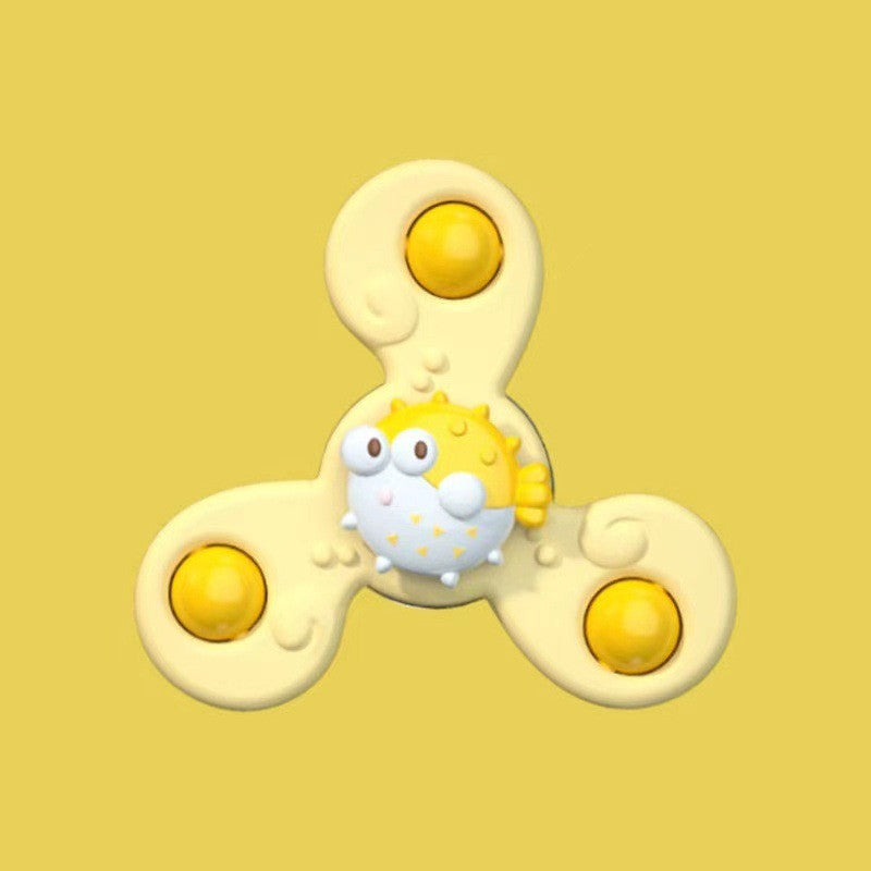 Children's Sucking Disc Rotary Table Rotating Insect Marine Animal Gyro Fun Bath Rotating Toys For Children And Infants
