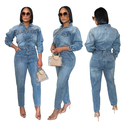 Women's Fashion Denim Jumpsuits