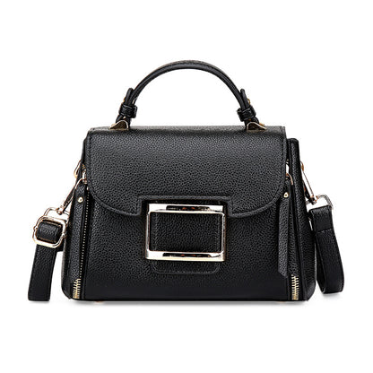 Oil Wax Leather Casual Shoulder Bag Fashion All-Match Messenger Bag Net Red Female Bag