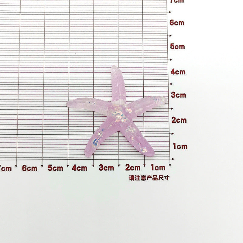 Handgefertigte DIY-Handyhülle aus Cremekleber, Accessoires aus Meeresharz, Seestern