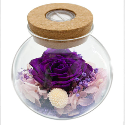 Led Color Luminous Preserved Fresh Flower Rose Christmas Valentine's Day Gift