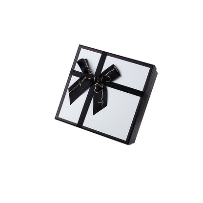 Exquisite Black And White Bow Packaging Box Valentine's Day Gift Box