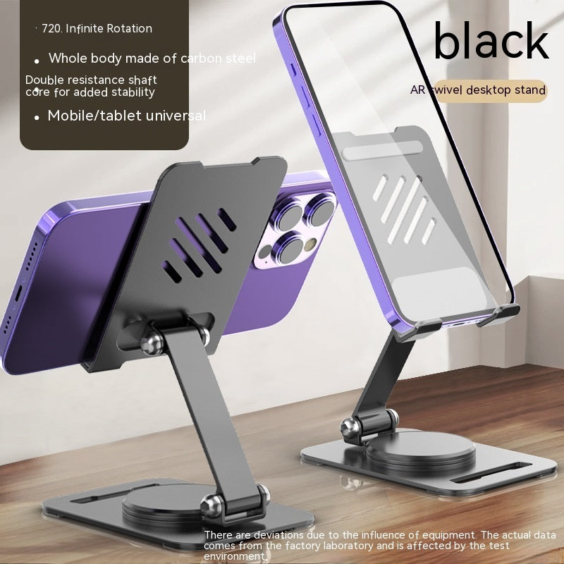 Premium 360° Rotating Phone Stand - Adjustable Aluminum Desk Holder for iPhone, iPad & Tablets