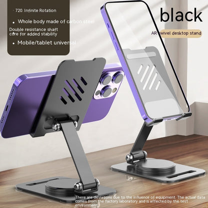 Premium 360° Rotating Phone Stand - Adjustable Aluminum Desk Holder for iPhone, iPad & Tablets