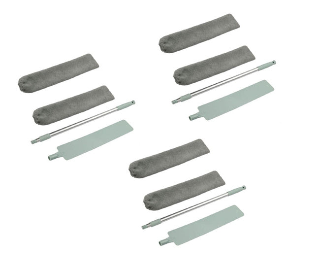 Premium Extendable Gap Cleaning Brush - Under Bed Duster with Microfiber Cloth | Hard-to-Reach Dust Removal Tool