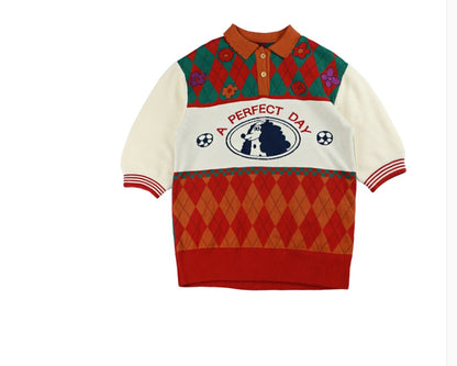 Women's Color Matching Padded Warm Sweater