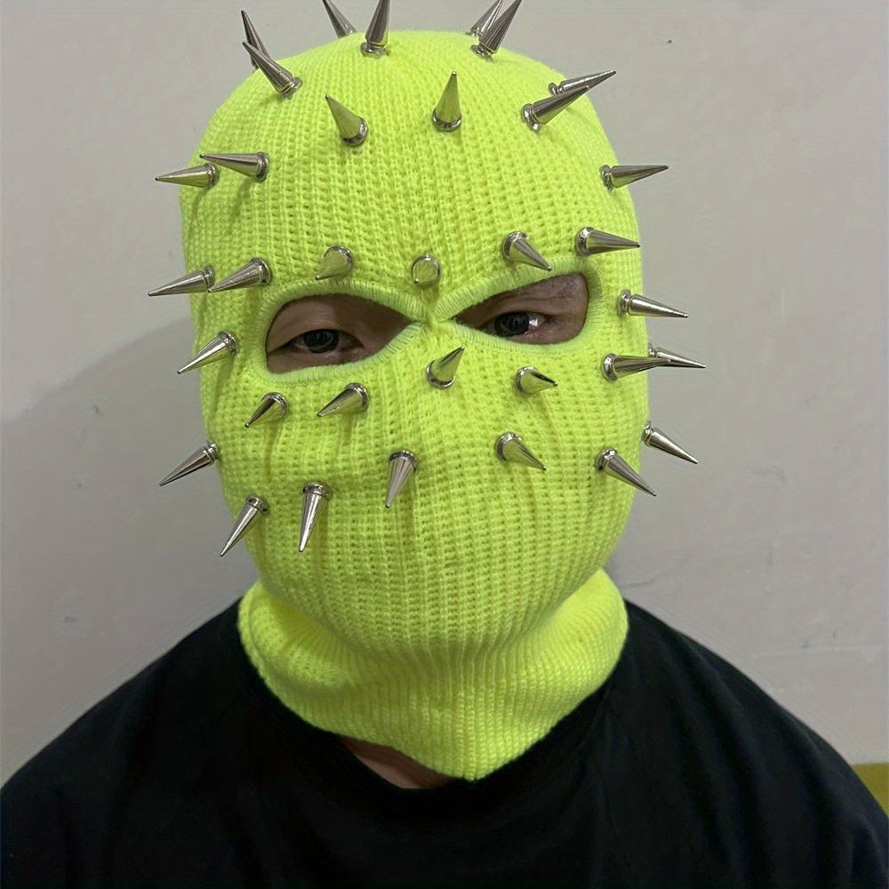 Premium Punk Balaclava Ski Mask - 3-Hole Knitted Face Cover for Winter Street Style