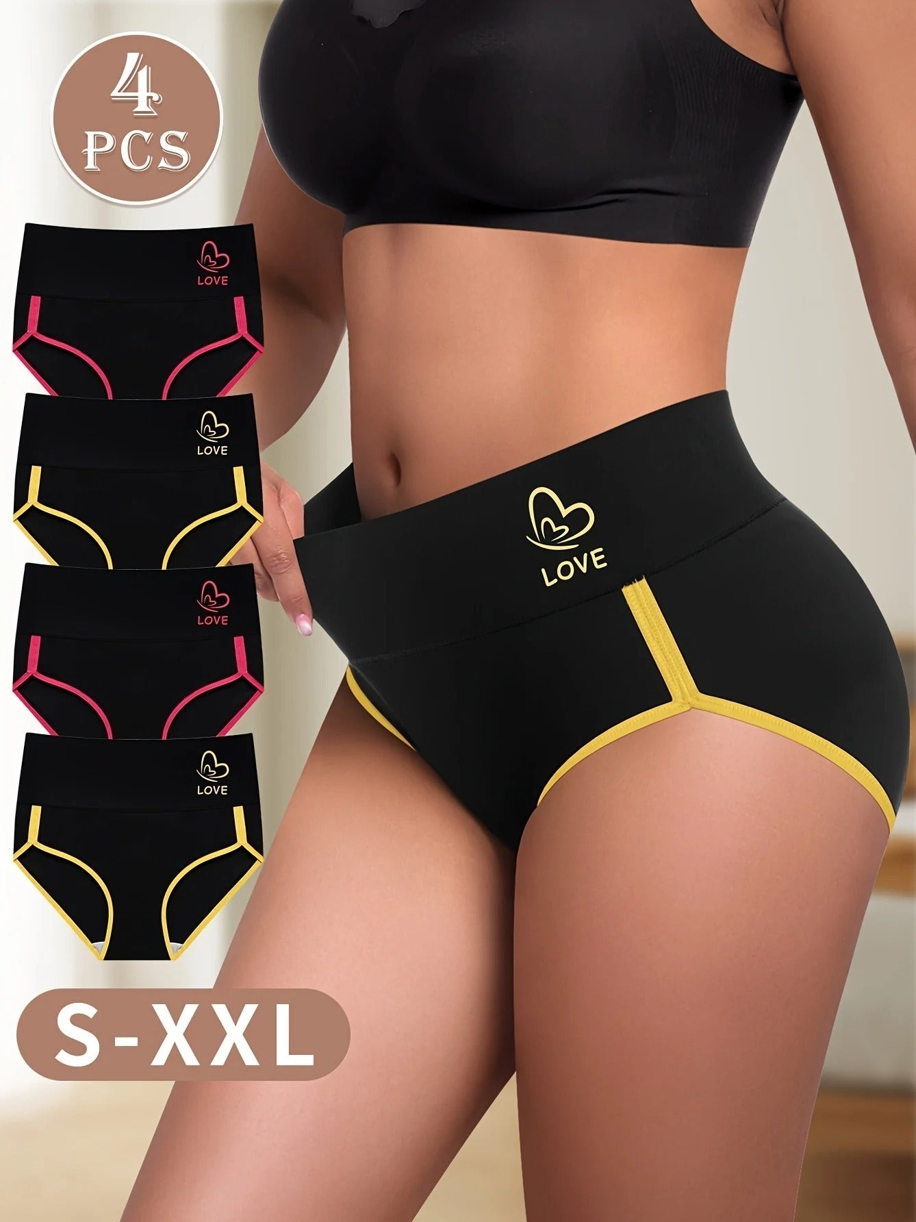 Women's All-match Simple Stitching Printed Hip-lifting Briefs