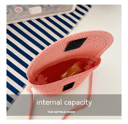 French Style Straw Bag Shoulder Crossbody