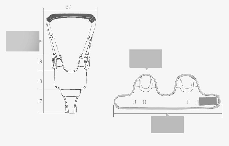 Premium Adjustable Baby Walking Harness - Safe First Steps Helper for Toddlers 0-3 Years