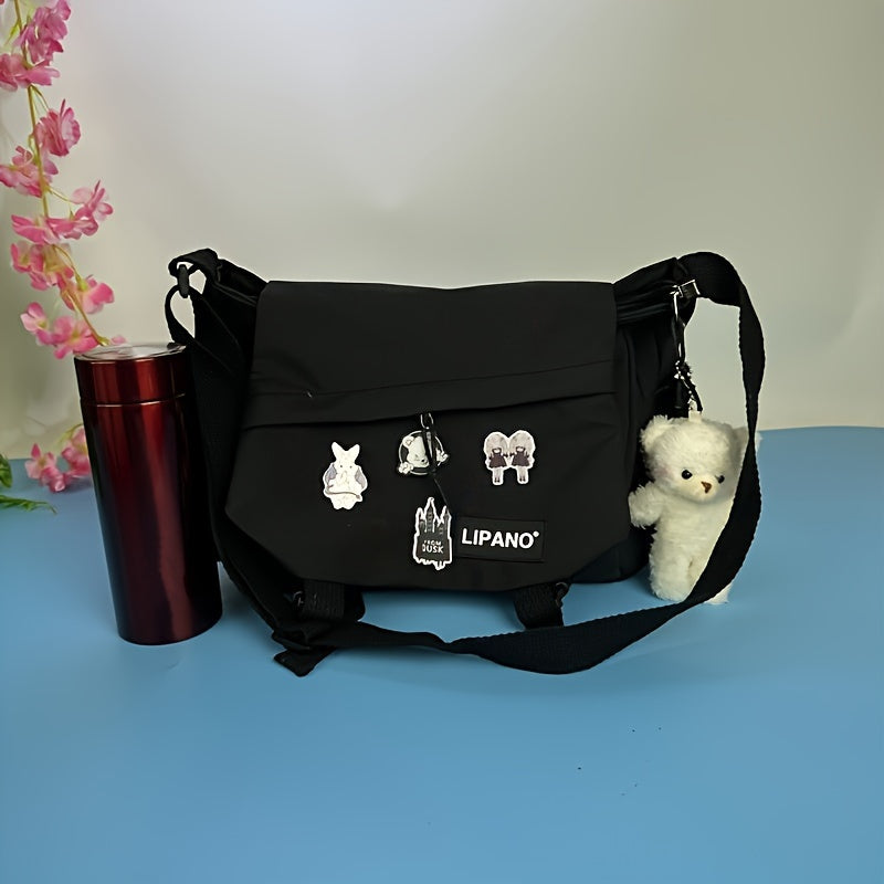 Premium Nylon Crossbody Messenger Bag - Large Capacity Shoulder Bag for Women & Men | Harajuku Style