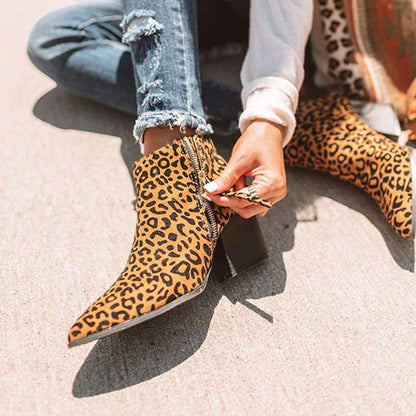 Explosive high-heeled thick-heeled Martin boots women