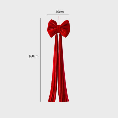 Christmas Decoration Velvet Large Bow Decoration