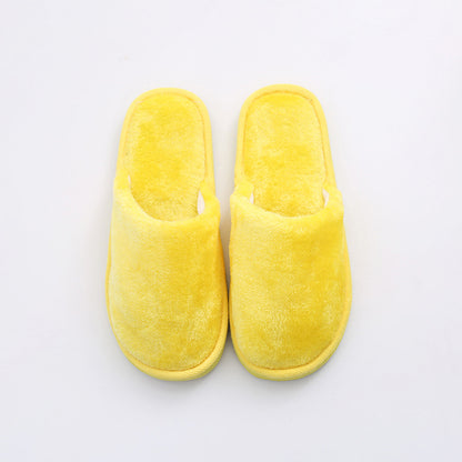 New plush indoor home autumn and winter wooden floor warm EVA moon cotton slippers Cixi men and women couples