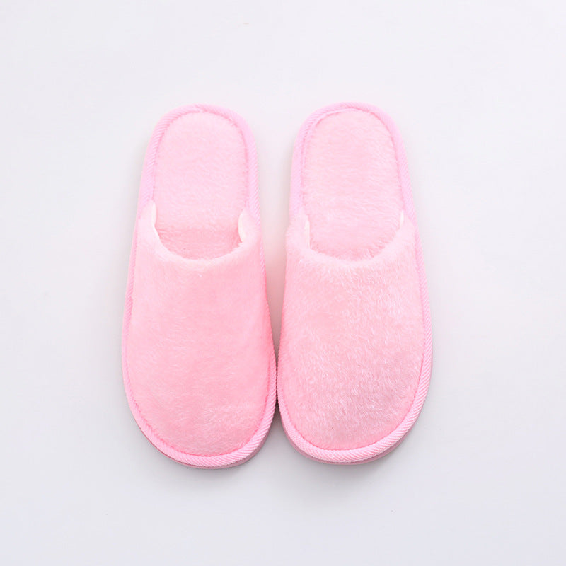 New plush indoor home autumn and winter wooden floor warm EVA moon cotton slippers Cixi men and women couples