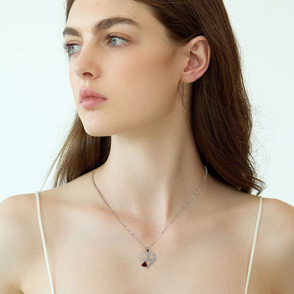 European And American Style Jewelry Heart-shaped Mom Necklace Female Mother's Day Gift Elegant Accessories