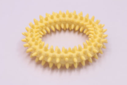 Dog Chew Toy TPR Spiky Circle Ring Dog Bite-Training Chew Molar Toy Cleaning Tooth Pet Supply