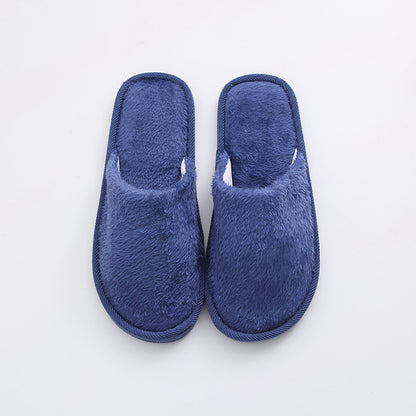 New plush indoor home autumn and winter wooden floor warm EVA moon cotton slippers Cixi men and women couples