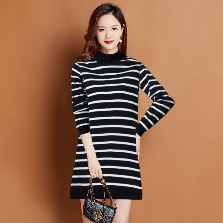 Women's Thickened Mid-length Long-sleeve Sweater