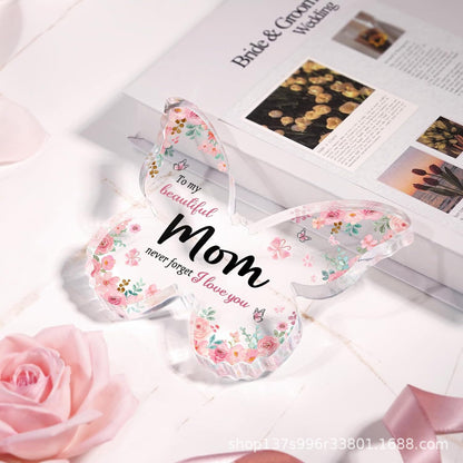 New Gift For Mother's Day Transparent Acrylic Butterfly Creative Desktop Decoration