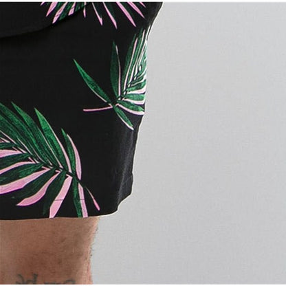 Shirt Geometric Print Black Trend Suit