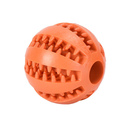Premium Dog Dental Chew Ball - Teeth Cleaning Toy for Plaque Removal | Non-Toxic Heavy-Duty Plastic | All Breed Sizes