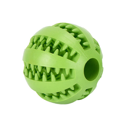 Premium Dog Dental Chew Ball - Teeth Cleaning Toy for Plaque Removal | Non-Toxic Heavy-Duty Plastic | All Breed Sizes