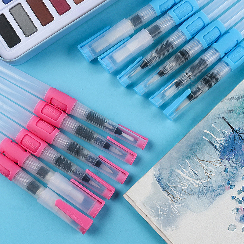 Water Soluble Color Lead Painted Solid Watercolor Brush Set