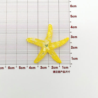 Handgefertigte DIY-Handyhülle aus Cremekleber, Accessoires aus Meeresharz, Seestern