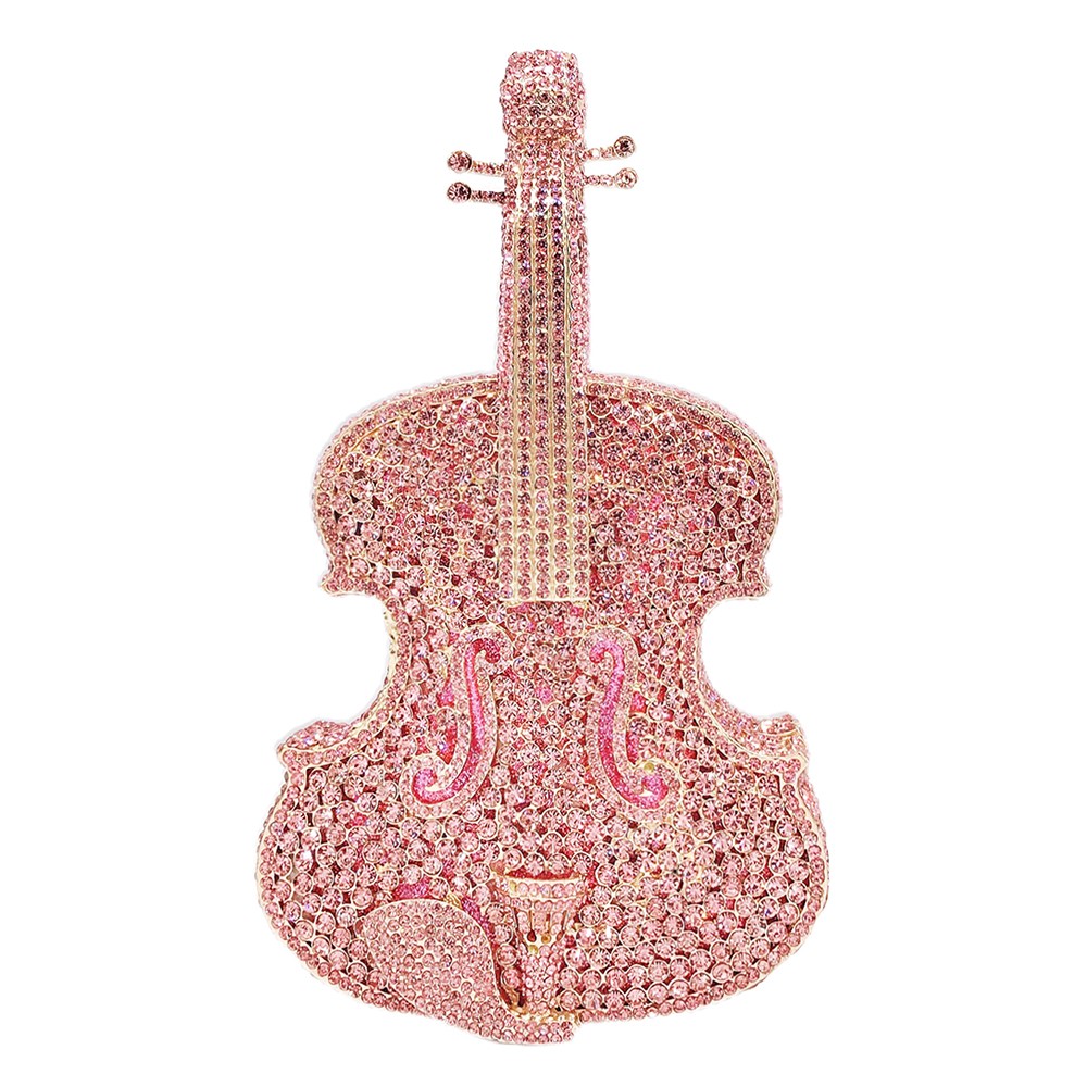 Diamond Cut Out Fashionable Violin Shoulder Bag